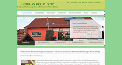 Desktop Screenshot of pension-landhaus-mecklenburg.de